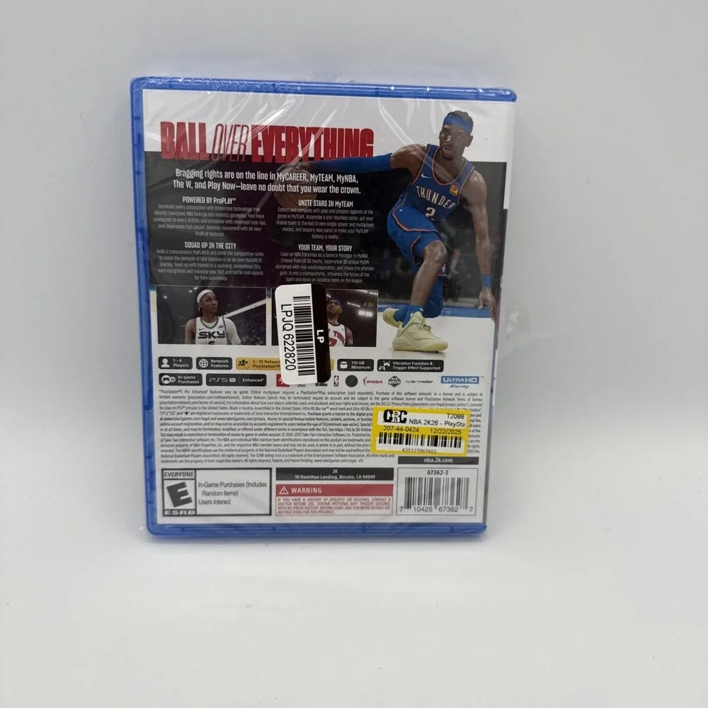 Sony Playstation 5 PS5 NBA 2K26 New